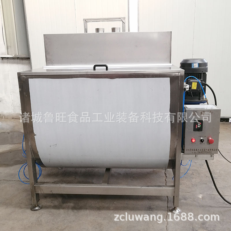 包子陷料调味拌陷机 双绞笼蒜蓉肠调味拌料机 自动出料拌陷机