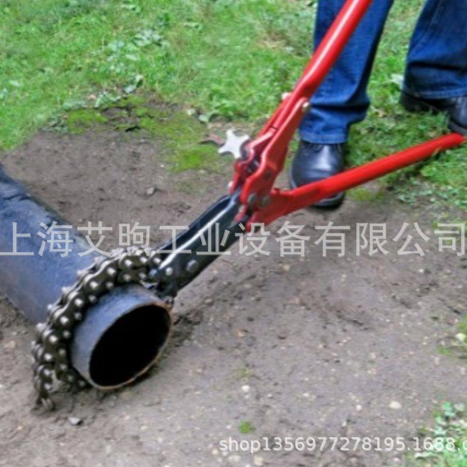 REED力得SC49/SC59手动棘轮单冲程单击链条式切管机 铸铁管切管器