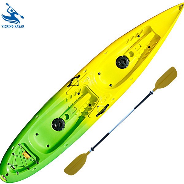 皮划艇 双人 1 2 3 人塑料硬艇 厂家促销 独木舟比赛用艇钓鱼船