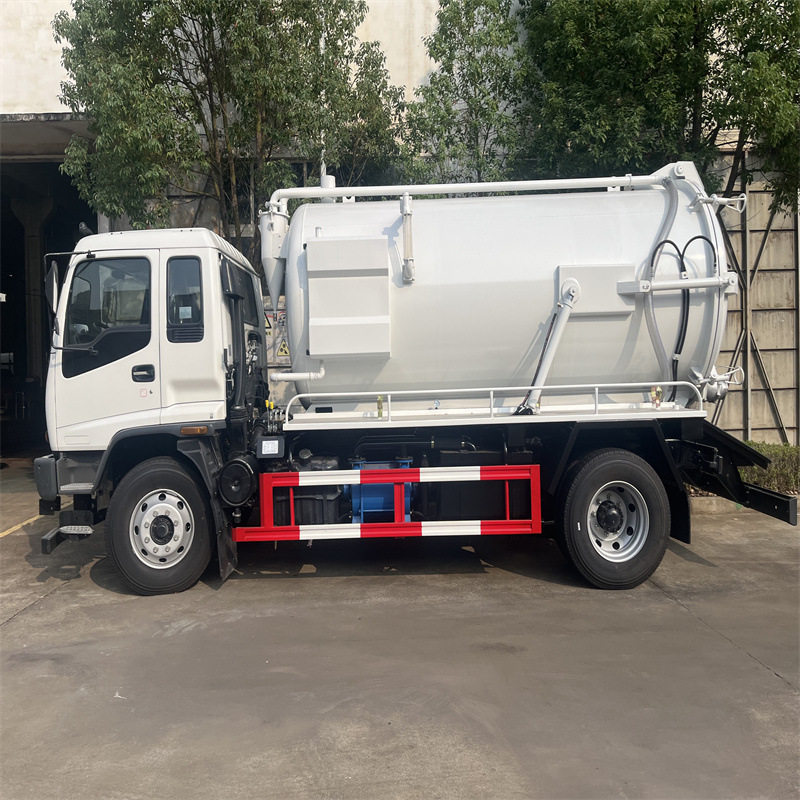 五十铃FVR8吨货车ISUZU10方吸污车清洗清淤吸粪车不锈钢运水车