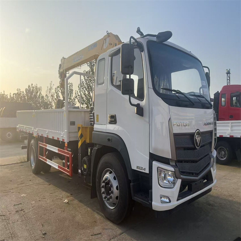 FOTON5吨随车起重运输车XCMG10吨折叠臂吊福田工程车自卸车