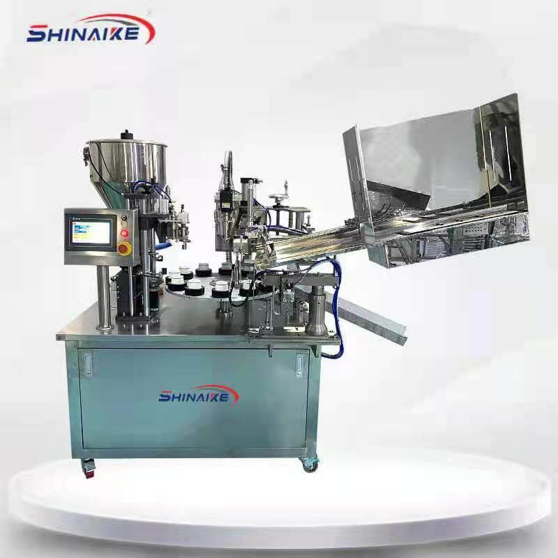 软管灌装封尾机牙膏灌装设备洗面奶生产设备内加热铝管封口机