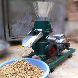 家用养殖畜禽饲料颗粒机大中小型造粒机单相电平模草粉颗粒机价格