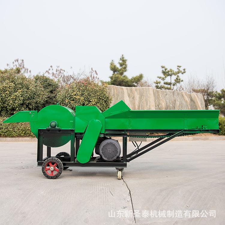 养殖饲料揉草机工作视频玉米秸秆揉丝机自动进料揉丝机