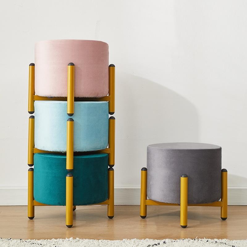 凳子家用轻奢小圆凳沙发凳客厅茶几凳门厅换鞋凳创意小墩子矮凳