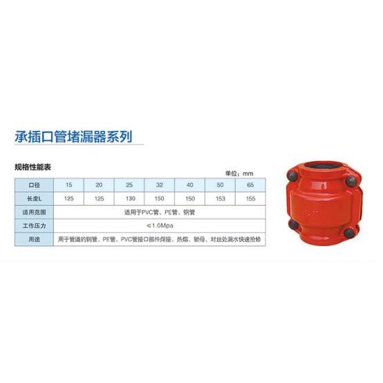 PE镀锌PVCPPR接头处承插口对接焊口漏水活接头抢修哈夫修补节