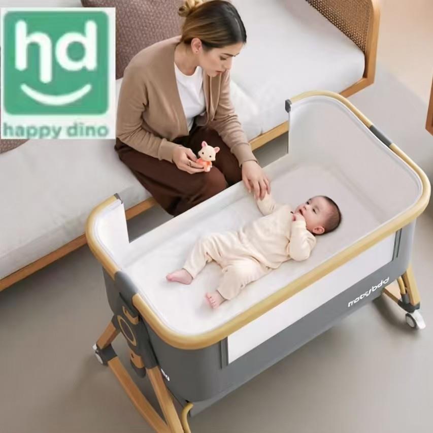 小龙哈彼婴儿床可移动便携式摇篮床可折叠床新生儿拼接大床