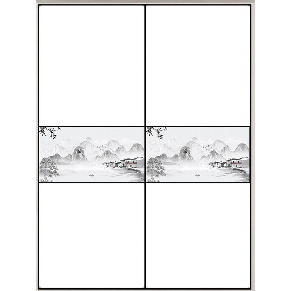 衣柜门推拉门定制柜门定做现代简约移门衣柜推拉门实木壁橱衣柜门