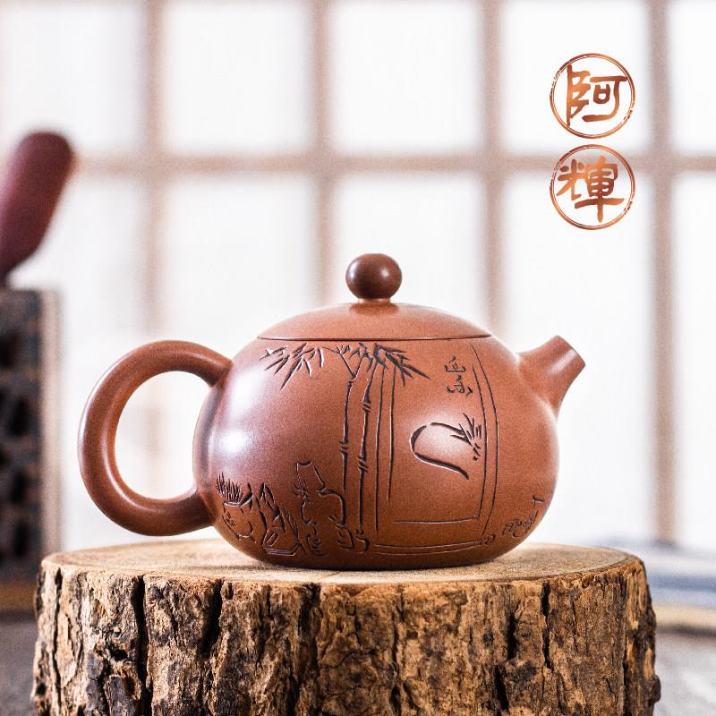云南建水紫陶西施壶茶壶陶瓷茶具泡茶器紫砂家用手工单壶高端定制