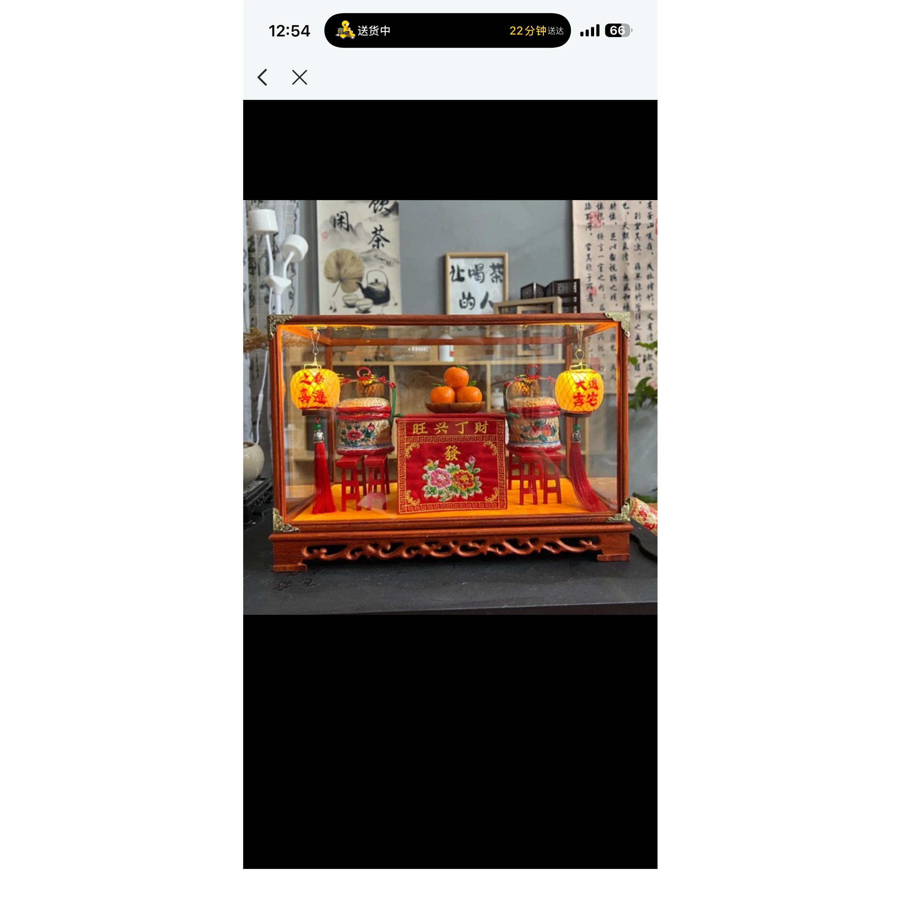 潮汕特色手工艺竹编小灯笼八仙桌虎狮花篮新年节日礼品摆件