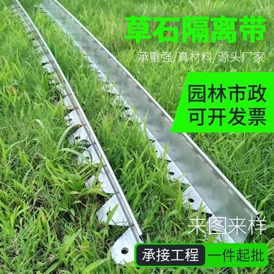 不锈钢草石隔离条20园林绿化金属收边条304隔草隔根带围树圈厂家