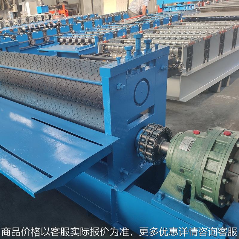 兴朗不锈钢压花机设备 钢板压花成型设备 柳叶纹凤眼纹大小圆点