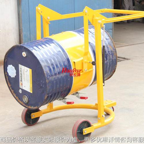 机械式HD80手动倾斜式油桶车可翻转油桶搬运车手摇油桶车