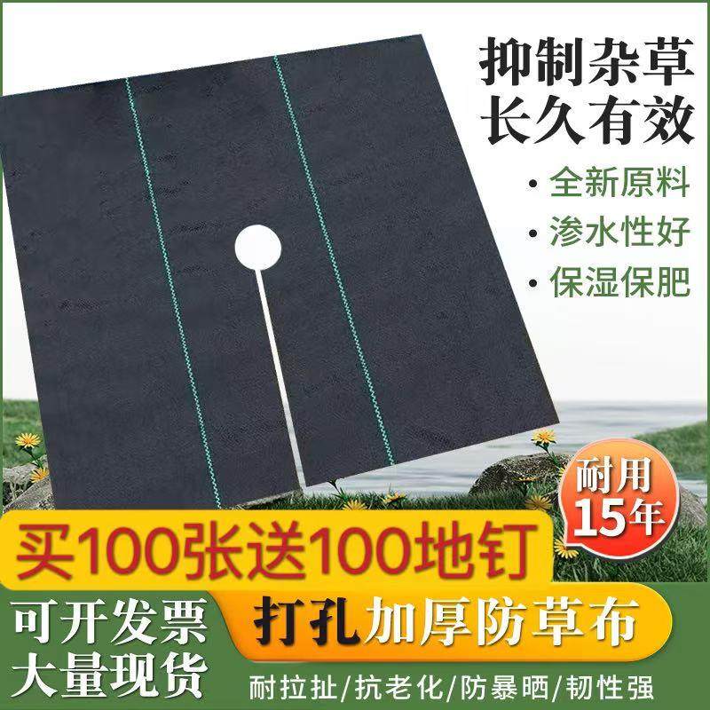 防草布农用抑草除草布地布地膜果树盖草布遮草地布透水透气打孔
