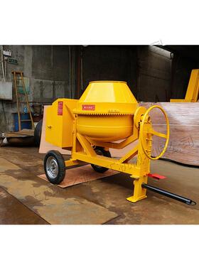 建筑工地水泥砂浆混合机 混凝土构件厂砂浆拌匀机 350L柴油搅拌机