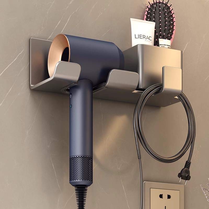 懒人电吹风c支架浴室风筒挂架挂钩吹风机置物架免打孔卫生间壁挂