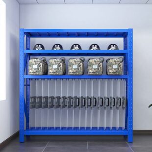 盾牌货架安保装备器材架抗洪救援物资锹镐架铁锹铁锨农具摆放架子