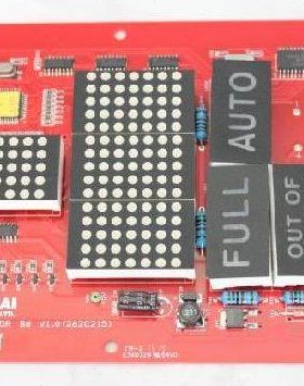 现代电梯轿内显示板OPB-CAN-INDICATOR Bd V1.0 262C215 内呼显示