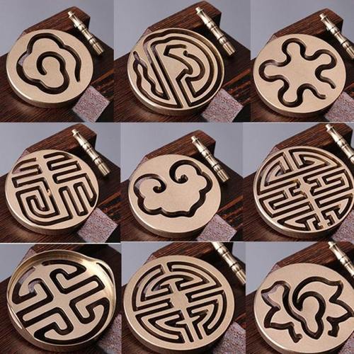 黄铜香篆香印黄铜香道工具模具香拓香印香粉香道用品用具香具