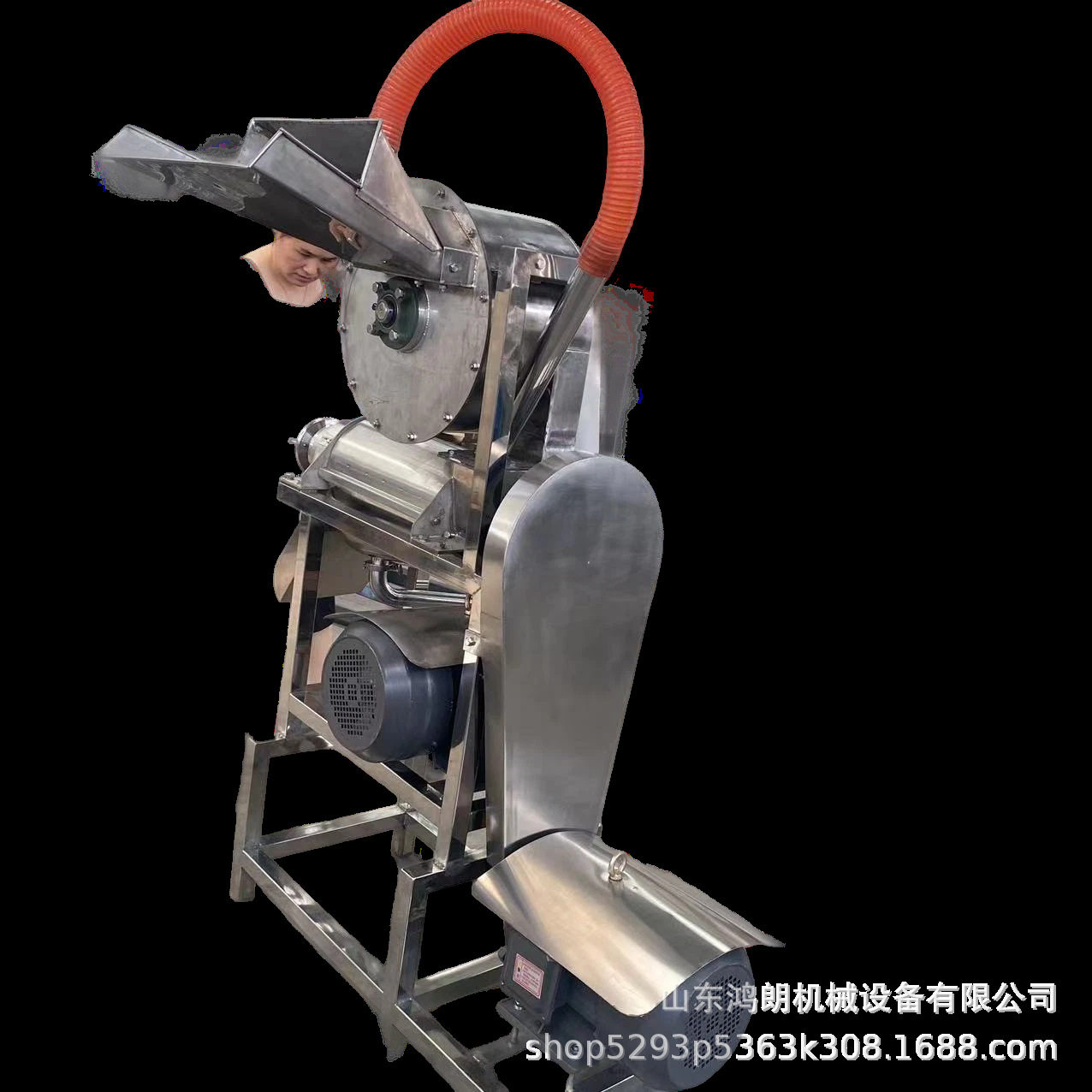 不锈钢新鲜水果挤压榨汁机0.5吨水果榨汁机菠菜青菜榨汁机