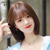 假发女真发全真人发短发自然减龄流行波波头全头套长发整顶假发套