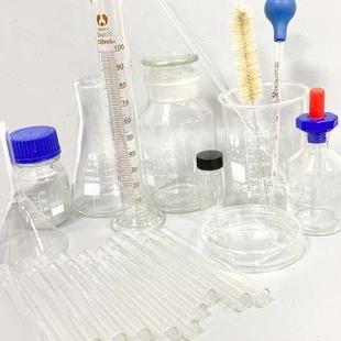 玻璃器皿锥形烧瓶瓶实验室胶头J仪器烧杯P滴管用品试管红 新品
