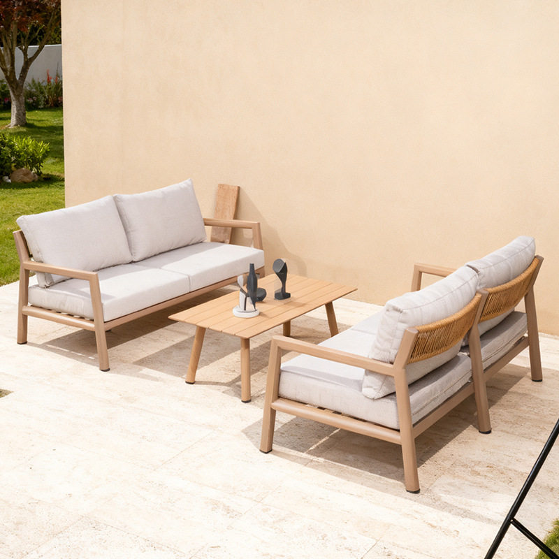 户外沙发椅绳编侘寂风单人藤椅防水阳台花园民宿庭院铝合金沙发,住宅家具,户外沙发,淘宝优惠券,粉丝福利购,淘宝优惠卷