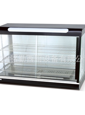 厂家黑色台式食物保温柜 前后开门陈列售卖柜 展示柜 商用