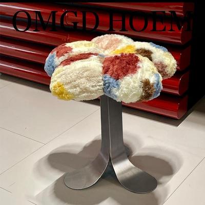卧室轻奢高级化妆凳主卧梳妆凳椅子简约梳妆台凳子不锈钢家用圆凳