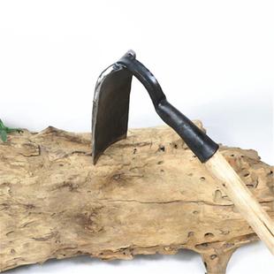 锄头农具种菜两用家用弹簧钢挖土阳江铁匠铺手工锻打锄头除草镐锄