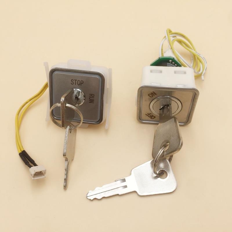 电梯基站锁方孔33/32.5电锁开关2801电源锁货梯按钮式电锁呼梯锁