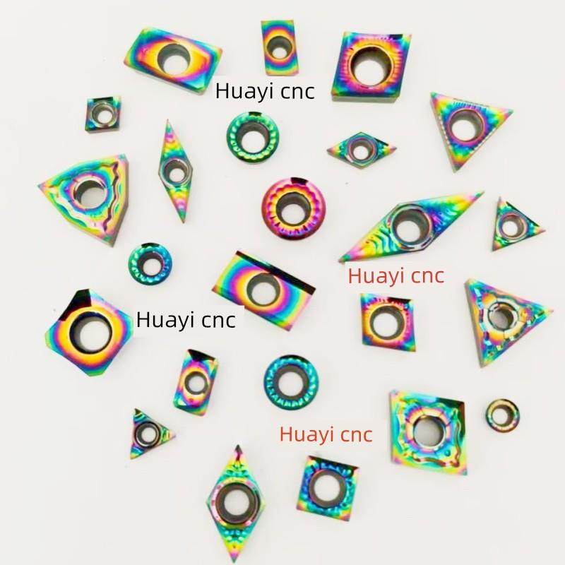 高硬彩色铝合金数控车刀Ccgt/Dcgt/Vcgt/Apkt/Tcgt/Seht铣刀