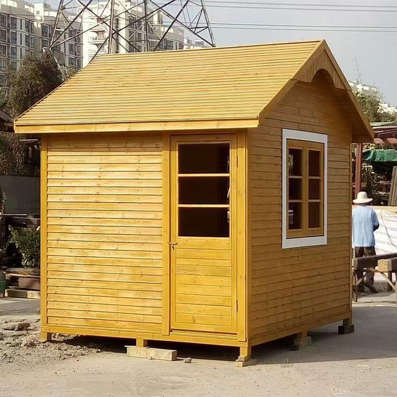 定制防腐木储藏室小木屋户外售卖亭收纳柜简易房子防水防雨组装