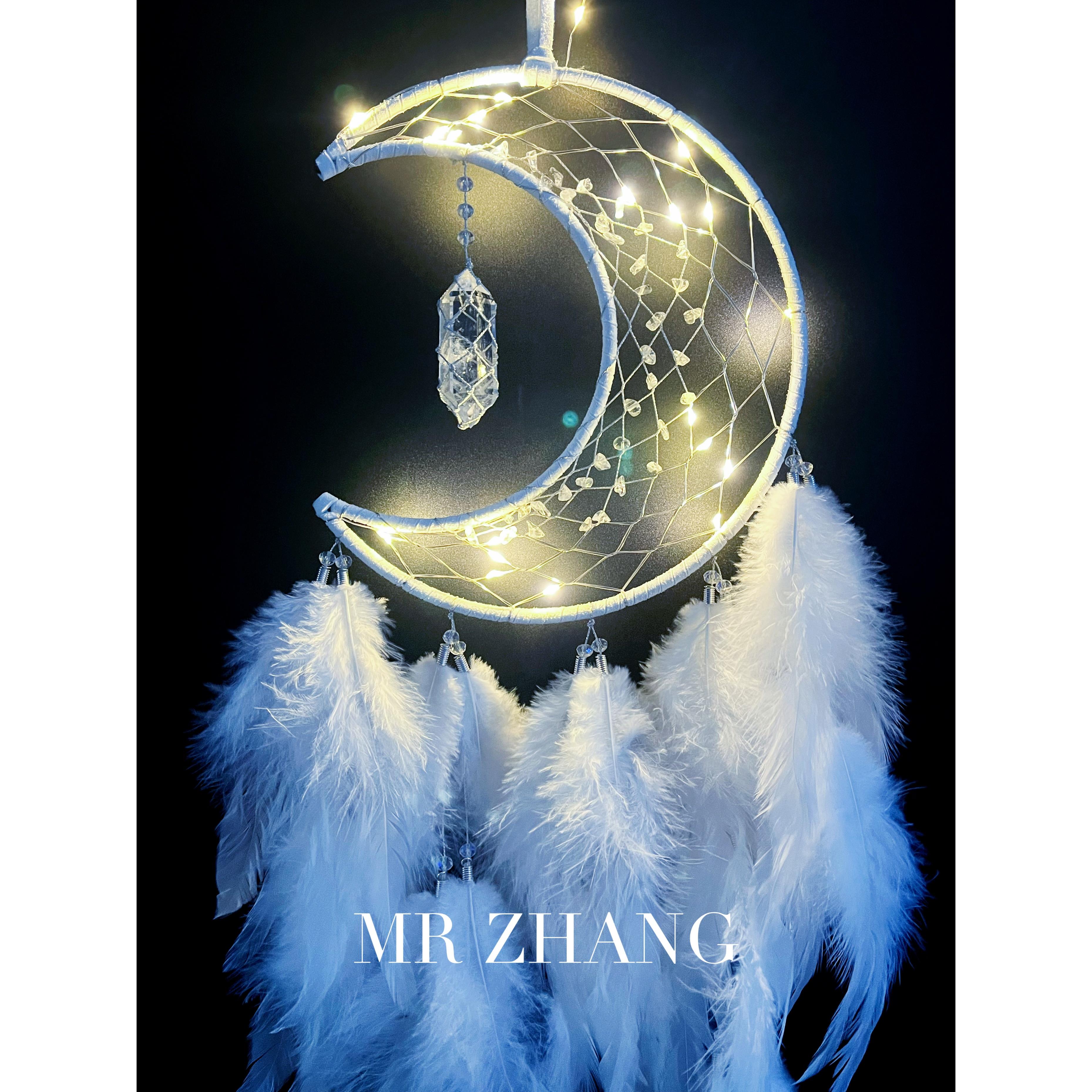 原创捕梦网夜灯【月光】清新挂饰梦幻生日礼物少女氛围感房间INS