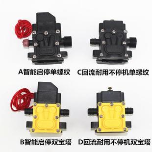 .农用电动喷雾器水泵隔膜泵泵头12V高压泵配件自吸抽水带压力开关