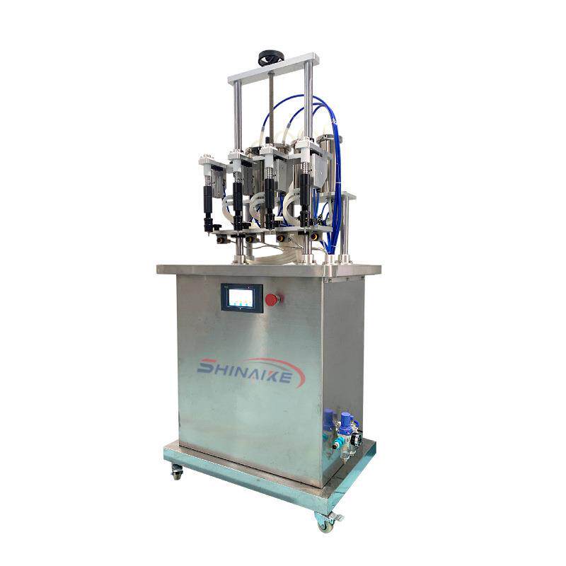 四头真空香水灌装机花露水灌装机器液体灌装机负压灌装机