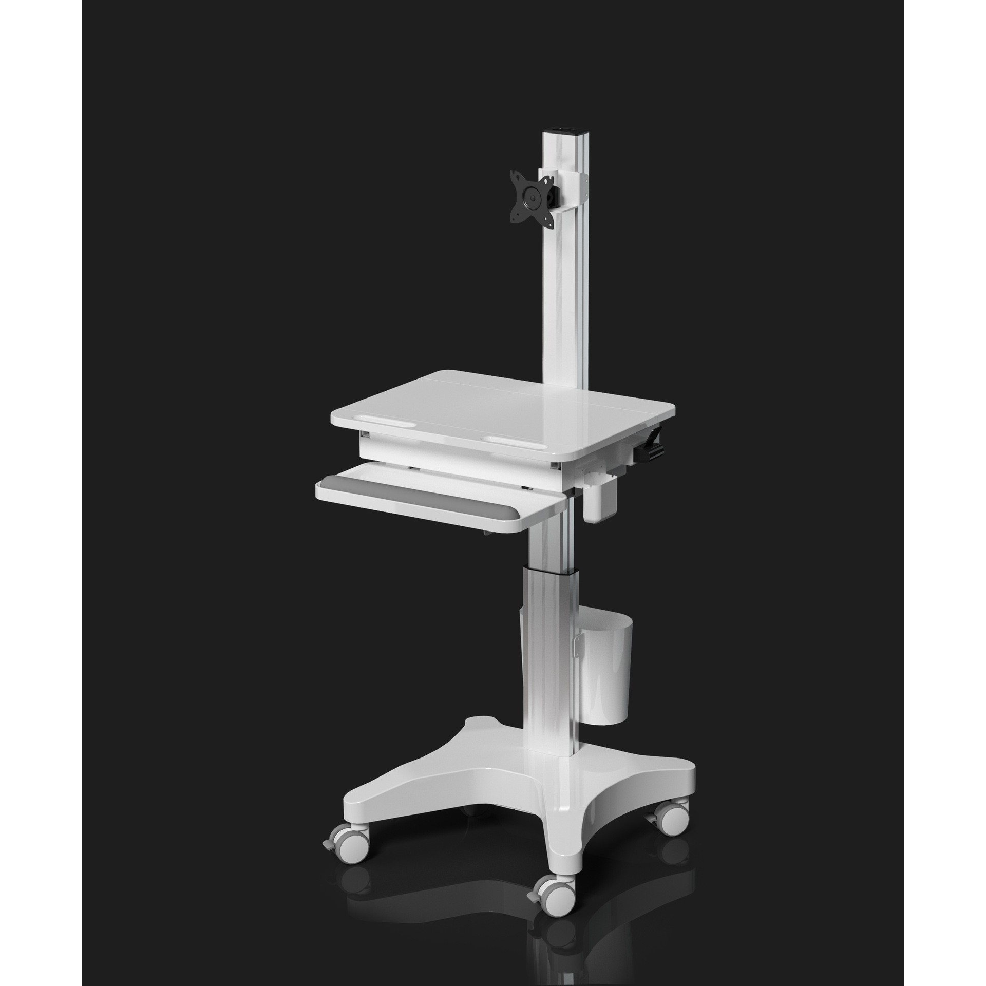 Likaymo气动升降电脑支架显示器一体机 手推车移动医院查房车,商业/办公家具,工具车,淘宝优惠券,粉丝福利购,淘宝优惠卷