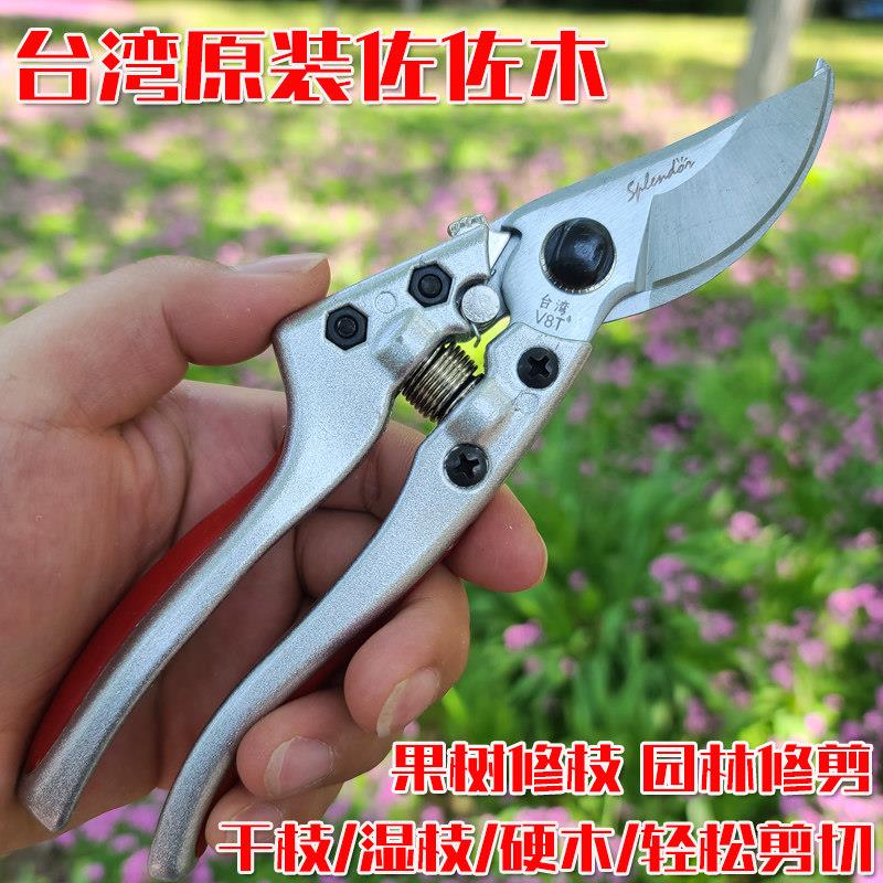 台湾佐佐木修枝剪刀原装进口粗枝剪果树剪家用花枝剪剪树剪子手剪