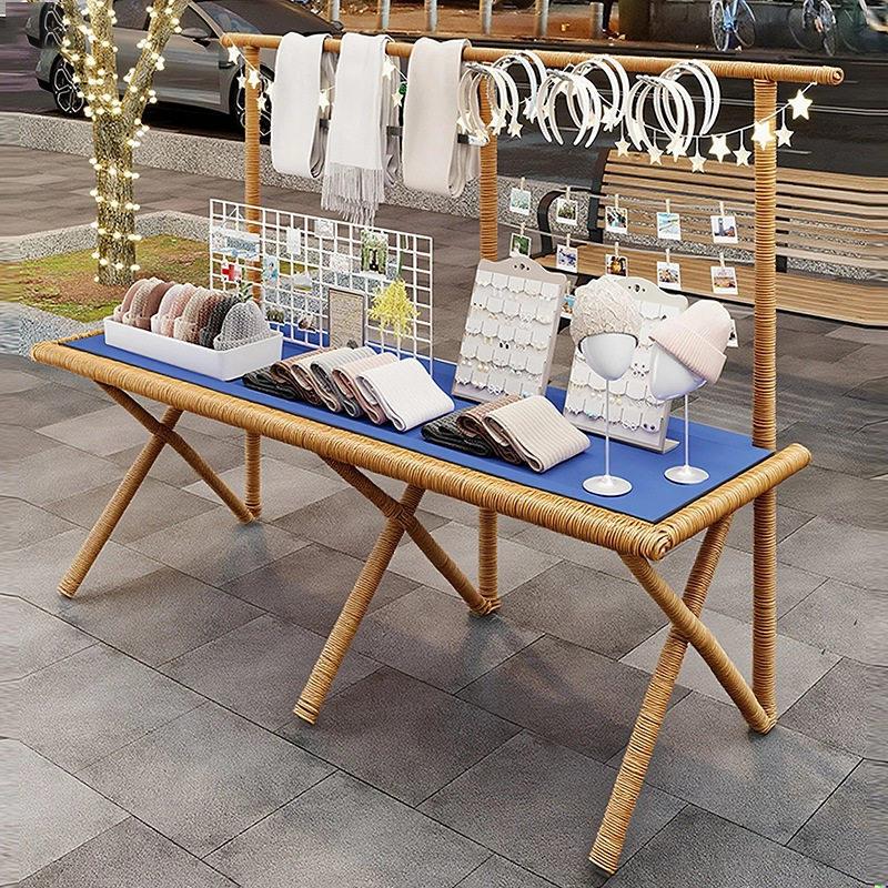 可折叠货架夜市摆地摊可携式置物架子促销展示架子饰品首饰陈列架