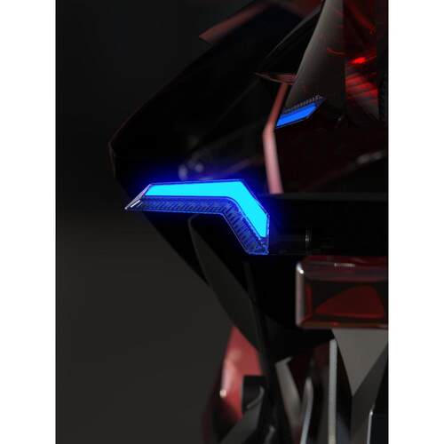 灵兽适用无极ds525x摩托车LED流水转向灯GSX250R电动车车灯加装