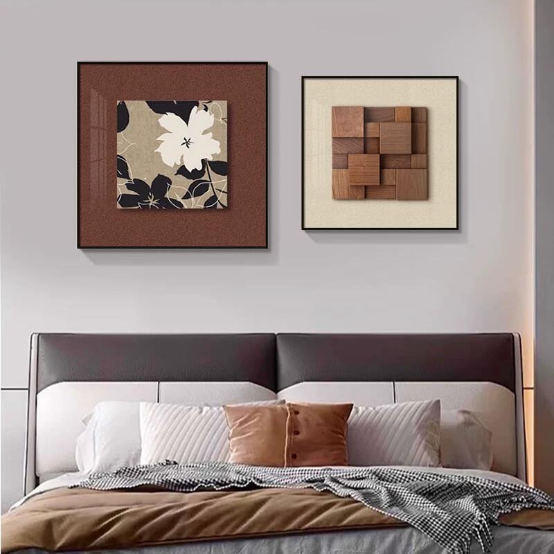 主卧室床头装饰画艺术高级感床头背景壁画中国风房间挂画2025新款