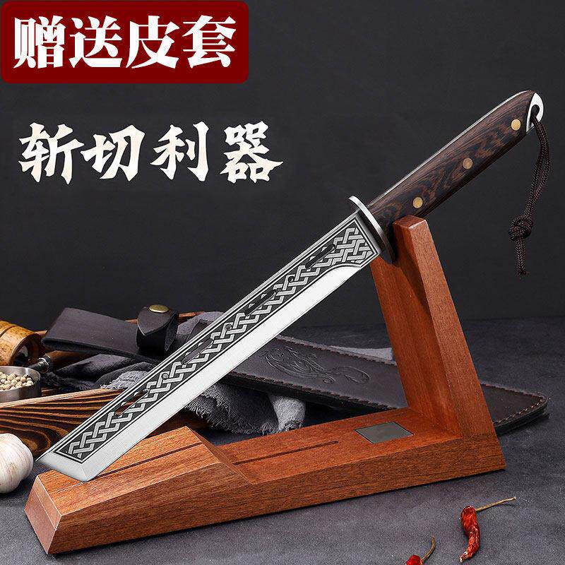 锻打砍骨刀户外露营开路防身砍柴刀具军工冷兵器水果刀高锰钢开刃