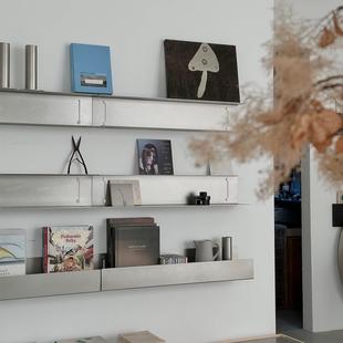 一字隔板不锈钢工字形置物架壁挂式多层上墙展示架墙面装饰陈列架