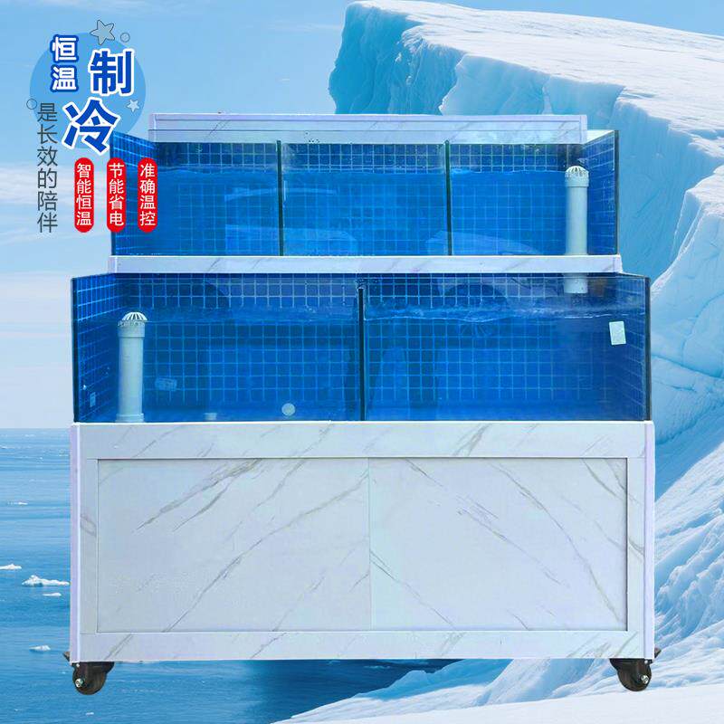 移动海鲜池商用一体机饭店t专用卖鱼海鲜缸贝类池超市海鲜鱼缸商