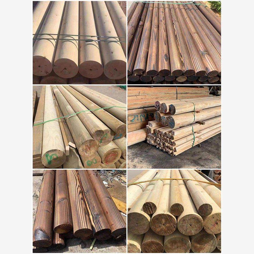 樟子松防腐木圆柱圆木柱实木樟子松碳化圆木材松木木柱子圆柱定制,基础建材,防腐木,淘宝优惠券,粉丝福利购,淘宝优惠卷