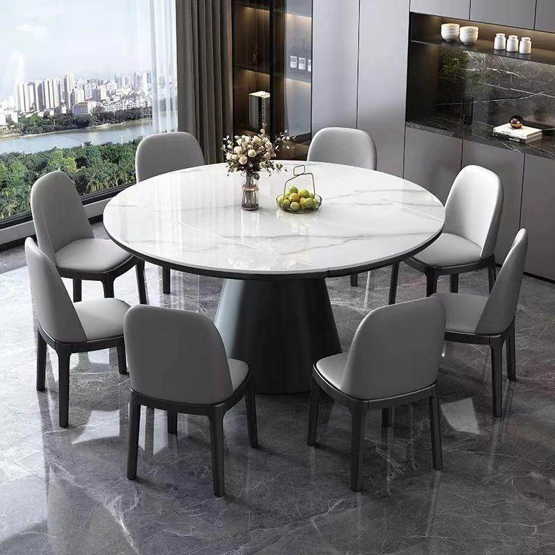 现代简约轻奢岩板餐桌家用小户型北欧实木可伸缩折叠方圆两用饭桌,住宅家具,岩板餐桌,淘宝优惠券,粉丝福利购,淘宝优惠卷