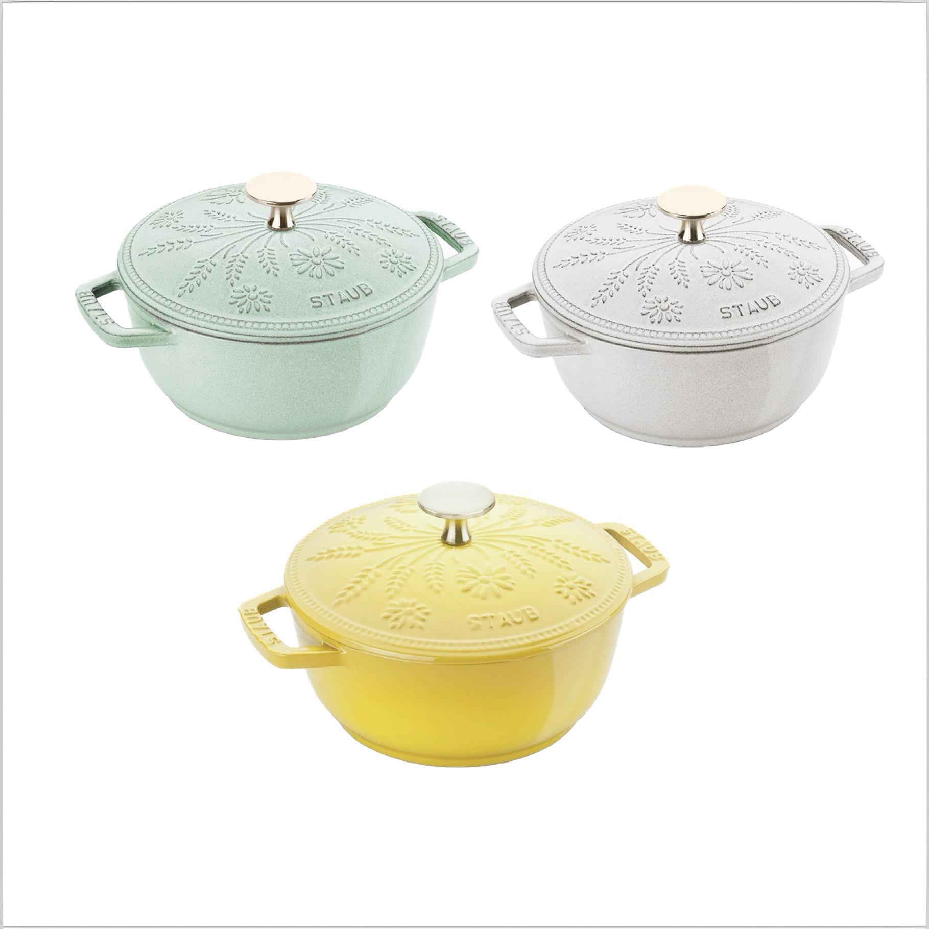 珐宝staub小雏菊系列铸铁锅家用炖锅无涂层炖盅煲汤多功能炖锅