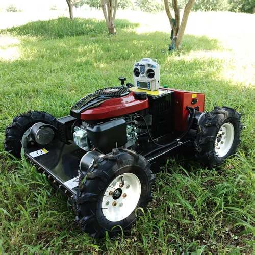 多功能智能遥控轮式割草机 家庭遥控草坪剪草机 果园开荒碎草机