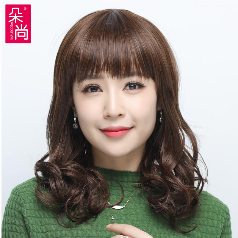 假发女长发卷发大波浪假发套中老年女士妈妈全头套式中长卷发可扎