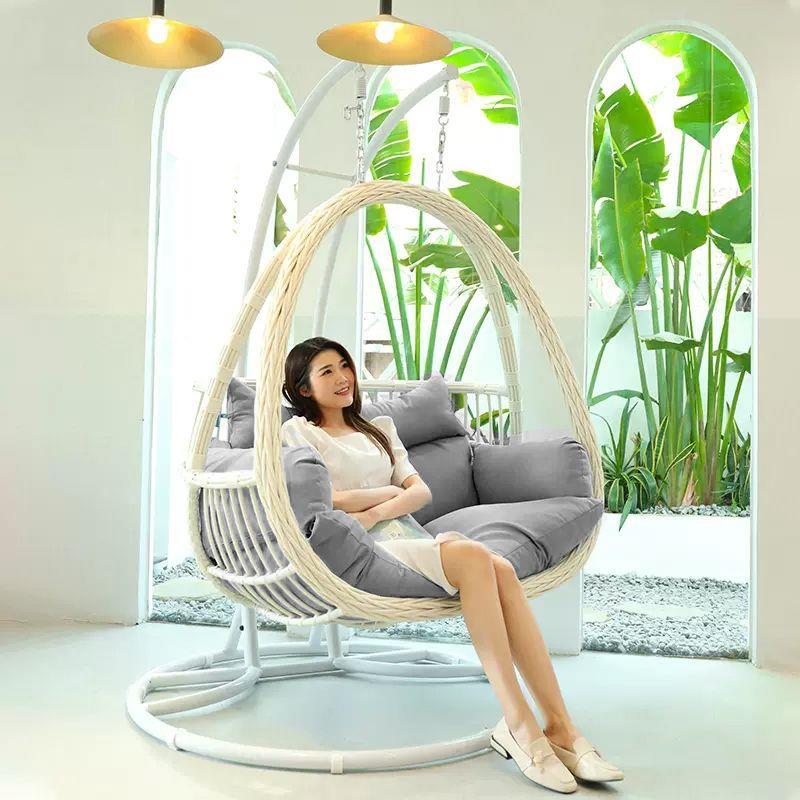室内阳台摇篮椅庭院吊篮藤椅家用吊床鸟巢椅懒人摇椅秋千户外吊椅